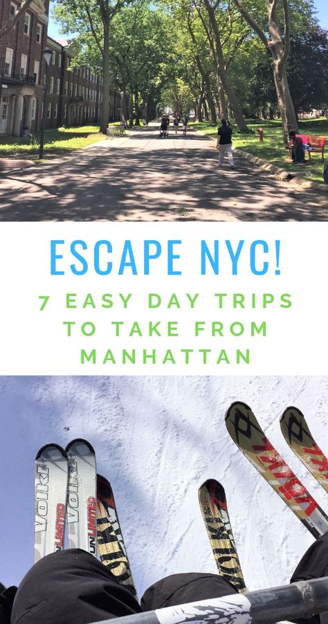 These New York City day trips are easily accessible from Manhattan and any of the surrounding boros. Day Trips From New York City, Nyc Day Trip, Day Trip Essentials, New York Day Trip, Day Trip To Nyc, Travel New York, Kid Friendly Vacations, Trip To Nyc, Nyc With Kids