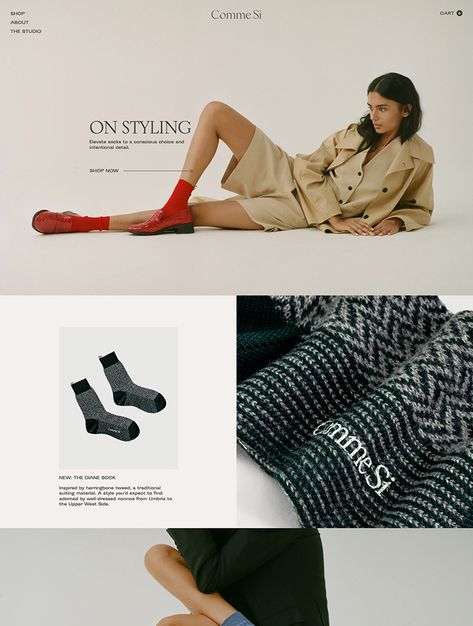 Ecommerce Landing Page Design, Ecommerce Landing Page, Fashion Web Design, Fashion Website Design, Lookbook Layout, Mises En Page Design Graphique, Landing Page Design Inspiration, Beautiful Website Design, Lookbook Design