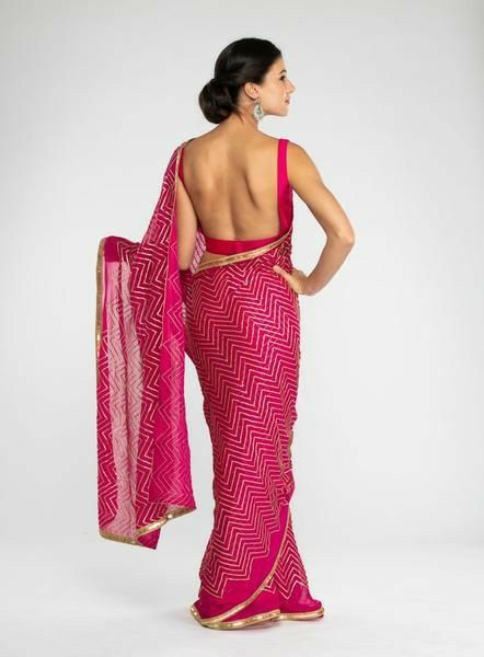 Pink Sari, Sleeveless Blouse Designs, Indian Blouse Designs, Saree Backless, Backless Blouse Designs, Blouse Back Neck Designs, Indian Saree Blouses Designs, Blouse Designs Indian, Yellow Saree