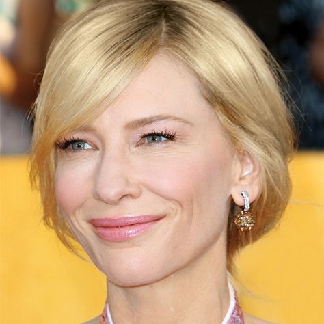 Low Chignon, Chignon Hair, Makeup Mistakes, Ash Blonde Hair, The Beauty Department, Popsugar Beauty, Sag Awards, Pink Makeup, Cate Blanchett