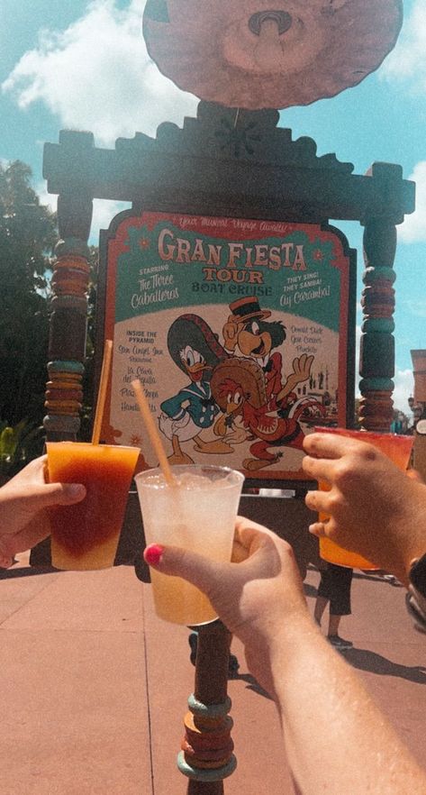 Drinking around the world at EPCOT Disney Bujo, 21st Birthday Trip, Epcot Drinking Around The World, Bachelorette Vibes, Disney World Rides, Cool Disney, 21st Birthday Ideas, Birthday Look, Barbie Disney