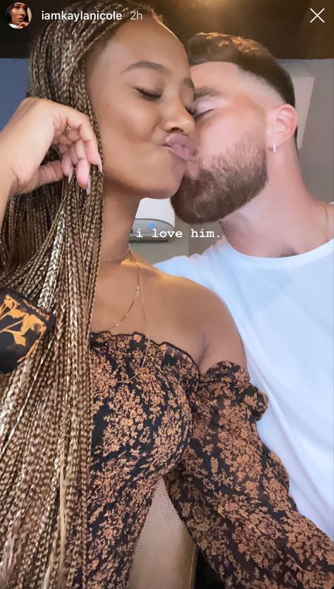 Travis Kelce And Kayla Nicole, Interracial Couples Bwwm, Black Woman White Man, Leg And Glute Workout, People Of Interest, Interracial Love, Interracial Couples, Travis Kelce, Power Couple