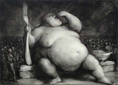 Paul Rumsey, Creepy Images, Fat Man, Dark Art Illustrations, Scary Art, Stencil Art, Comic Panels, Male Art, Surreal Art