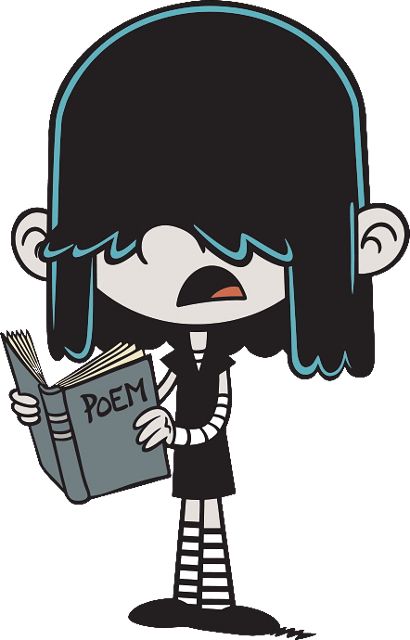 Lucy Raven Loud is one of the ten deuteragonists in The Loud House. She is an 8-year-old Emo Gothic Lolita girl who loves poetry and all things dark and spooky, and has the uncanny, unusual power to teleport (Often accompanied by a blast of pipe organ music), which frightens her siblings. She is voiced by Jessica Diccico, who also voiced sister and roommate, Lynn Loud. Of course the two girls have different opinions on thing, like where to go on vacation, or Princess Pony. The Loud House Lucy, Lucy Loud, Oldest Sister, Animes Emo, Lynn Loud, Organ Music, The Loud House Fanart, Pipe Organ, Loud House Characters