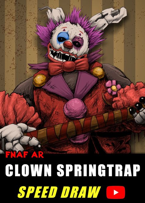 My speed draw of Clown Springtrap from Five Nights at Freddy's⁣ ⁣⁣ Video link:⁣⁣ https://youtu.be/nb-od23WsTg ⁣⁣ #fnaf #fnaf1 #fnaf2 #fnaf3 #fnaf4 #fivenightsatfreddys #freddyfazbear #speedpaint #speeddraw #halegrafx #fnafart #fnaf6 #fnaf5 ⁣ #bonniethebunny #chicathechicken #foxythepirate #goldenfreddy #springbonnie #springtrap #clownspringrap #fnafar #fnafspecialdelivery Clown Springtrap, Fnaf 4, Fnaf 5, Fnaf 1, Freddy Fazbear, Speed Paint, Fnaf Art, Five Night, Five Nights At Freddy's