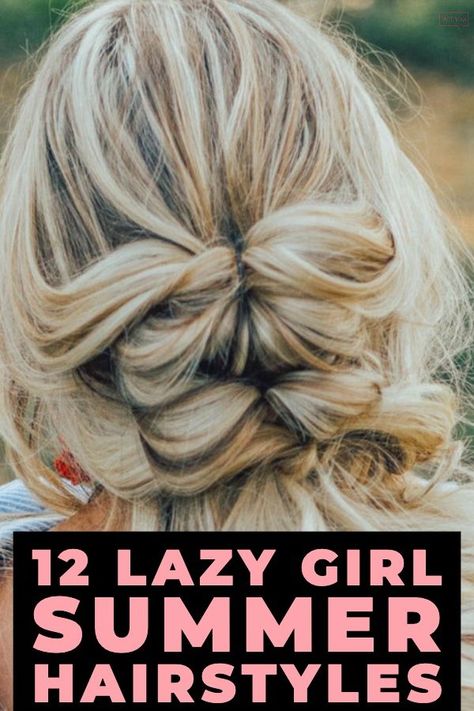 12 Easy Step by Step Summer Hair Tutorials. Check out these easy summer hairstyles you can do in 5 minutes or less! Whether you’re looking for a quick updo like a perfect messy bun, top knot, a simple braid, chignon, or a sleek ponytail you’ll find an effortless look in this collection of Lazy Girl summer hairstyles - perfect for shoulder length hair! #hairstyles #SummerHairstyles Summer Hair Tutorials, Easy Summer Hair, Hairstyles Step By Step, Perfect Messy Bun, High Bun Hairstyles, Chignon Hair, Step By Step Hairstyles, Easy Summer Hairstyles, Lazy Girl