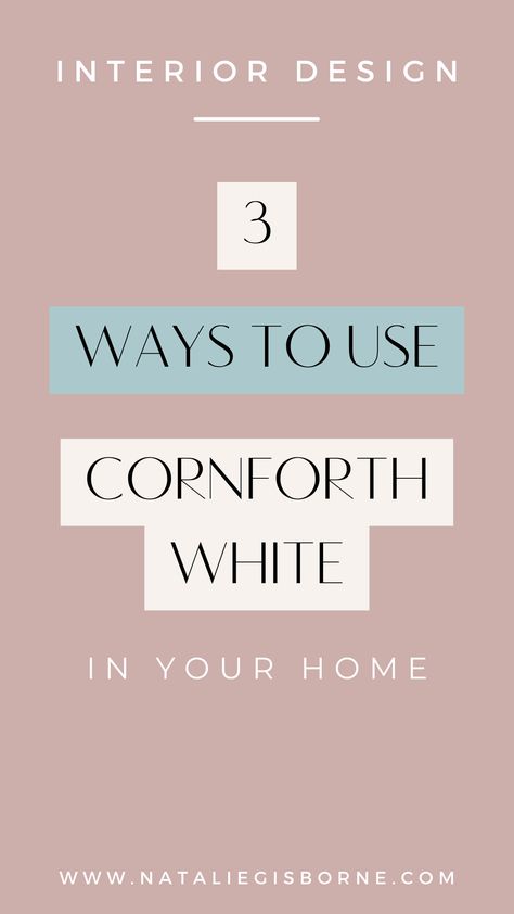 Cornforth White is a versatile paint colour that can be used in any room of your home. Check out these three free schemes that will help you use Cornforth White in your space. Plus, learn how to get the most out of this Farrow and Ball paint colour!#cornforthwhite #farrowandball #greypaint Cornforth White Bedroom, Cornforth White Kitchen, Cornforth White Hallway, Cornforth White Farrow And Ball, White Kitchen Paint Colors, White Kitchen Units, White Kitchen Paint, Cornforth White, Color Inspiration Boards