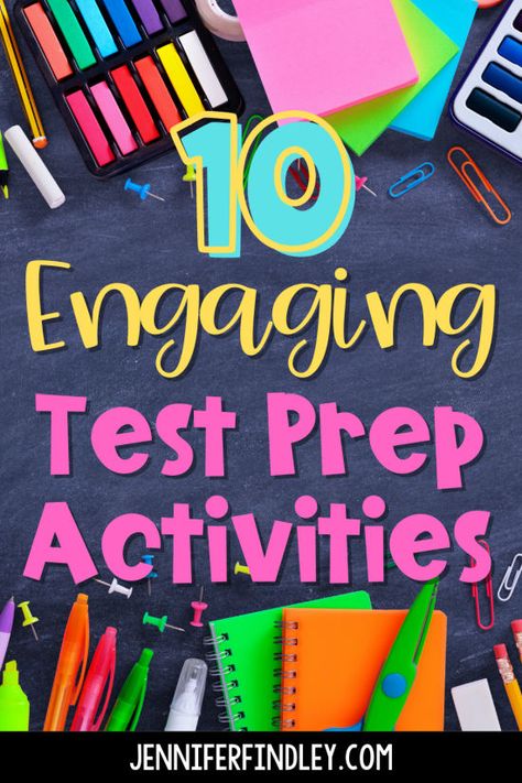 Engaging Test Prep Activities and Ideas - Teaching with Jennifer Findley Jennifer Findley, Test Prep Activities, Reading Test Prep, Constructed Response, Student Assessment, Prep Activities, Reading Test, Icebreaker Activities, Fun Test