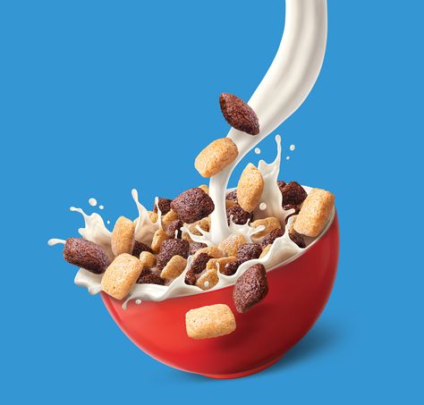 Cereals Photography, Mini Cereal Boxes, Cereal Packaging, Chocolate Cereal, Ice Cream Packaging, Art Industry, Email Marketing Design Inspiration, Chewy Granola, Illustration Studio