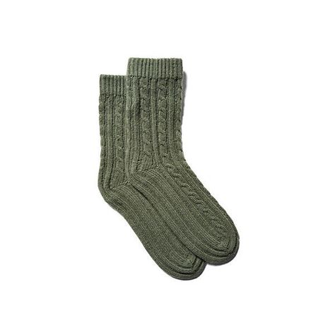 Cashmere Socks Loden Socks ($55) ❤ liked on Polyvore featuring intimates, hosiery, socks, accessories, clothing - socks, socks & tights, socks/tights, loden green, cashmere socks and cable sock Casual Green Winter Socks, Green Socks Aesthetic, Green Winter Socks, Socks Png, Cable Socks, Wool Green Socks, Loden Green, Tights Socks, Cable Knit Socks