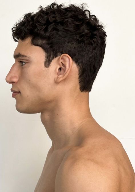 Men Profile Reference, Straight Nose Side Profile Men, Bald Man Side Profile, Man Side Profile Reference, Face Reference Side Profile, Mens Side Profile, Men Side Profile Drawing Reference, Side Profile Men, Guy Side Profile