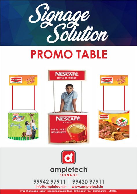 Advertising Promo Tables, Promo Tables Online, Tables for Advertising, Quality Promo Tables in Coimbatore, Promotional Tables In Tamilnadu Promotion Table, Nescafe Coffee, Tractor Idea, Advertising Company, Stall Designs, Coimbatore, Table Design, Background Design, Tractor