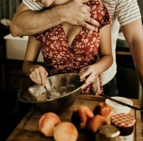 Husband Taking Care Of Pregnant Wife, Manhandling Couple, Baking Aesthetic Couple, Holiday Romance Aesthetic, Buff Boyfriend Aesthetic, Couple In Kitchen Cooking, Kitchen Couple Aesthetic, Age Gap Couple Aesthetic, Couple Cooking Together Aesthetic