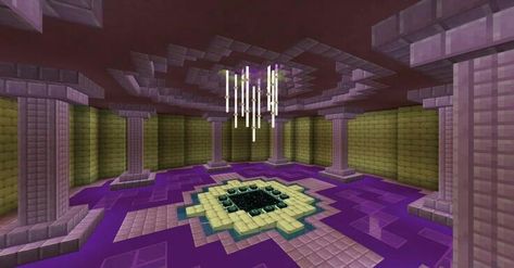 Minecraft End Portal, Portal Room, Minecraft Portal, Portal Design, Minecraft Structures, Minecraft Banner Designs, Minecraft Interior Design, Diy Minecraft, Minecraft Medieval