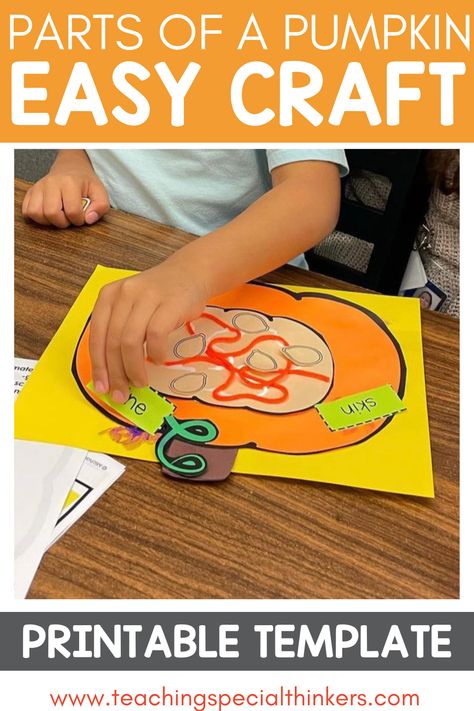 Parts Of A Pumpkin Craft Kindergarten, What’s Inside A Pumpkin Craft, Pumpkin Ela Activities, Parts Of A Pumpkin Craft Preschool, Parts Of Pumpkin Preschool, Fun Pumpkin Activities For Preschool, Pumpkin Movement Activities Preschool, Parts Of A Pumpkin Kindergarten, Parts Of A Pumpkin Anchor Chart