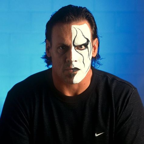 Wrestling Rare Photos (@wrestlingrare) posted on Instagram: “A absolutely sick photo of the man called Sting rocking almost a 2-face type look with half of his face covered in his signature crow…” • Jul 21, 2020 at 11:05pm UTC Sting Wallpaper, Sting Wrestler, Sting Wwe, Wwe Sting, Steve Borden, Sting Wcw, Wcw Wrestlers, Wrestling Posters, Eddie Guerrero