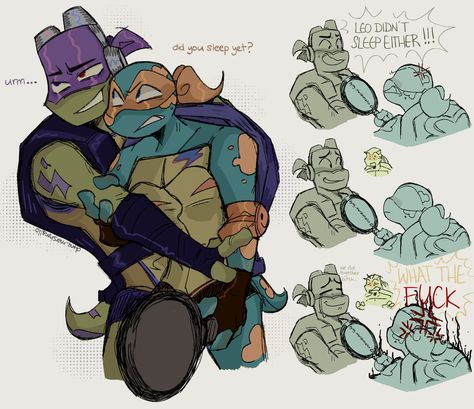 🍡 Please don't repost my art anywhere w/o permission! thank you and i love you! 🍡 Wave The Swallow Fanart, Leo X Donnie Rottmnt Fanart, Like Father Like Son Rottmnt, Rottmnt Raph Fanart, Leo Rottmnt Fanart, Rottmnt Leo Fanart, Raph Rottmnt, Rottmnt Donatello, Rottmnt Mikey