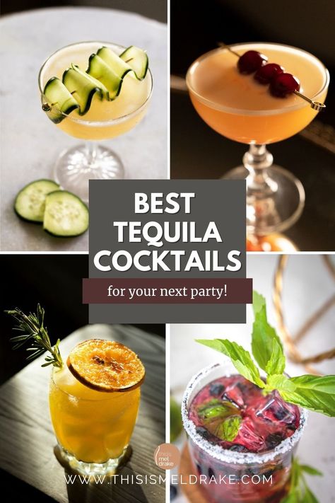 Guava Tequila Cocktail Recipes, Tequila Wedding Drinks, Craft Tequila Cocktails, Patron Cocktails Recipes, Tequila Martini Cocktails, Tequila Cocktails Aesthetic, Signature Tequila Cocktail, Signature Wedding Drinks Tequila, Tequila Craft Cocktails