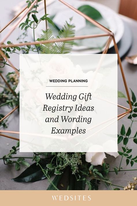 Finding the right wording to let guests know about your wedding registry (or lack thereof!) can be tricky. So we thought we’d run through a few of the most popular wedding gift scenarios, along with some wording examples for each one. Wedding Gift Request Money, No Wedding Registry Wording, Wedding Invitations Gifts, Wedding Gift Registry Wording, Wedding Gift Registry Alternative, Bridal Shower Registry Wording, Cash Only Wedding Registry, Wedding Registry Invitation Wording, No Registry Wedding Wording