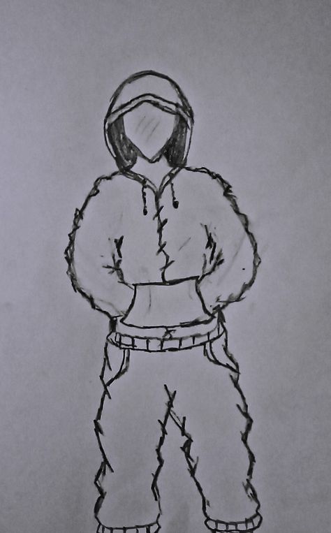 drawing of a person with a hoodie and a trouser Person In Hoodie, Drawing Of A Person, Hoodie Drawing, Person Drawing, Baggy Hoodie, Art Classes, Phone Case Design, Drawings, Art