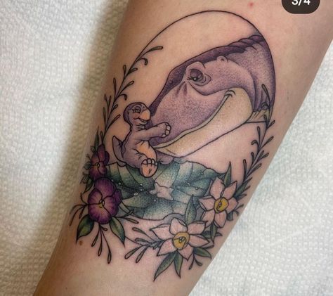 Dino Family Tattoo, Bluey Tattoos, Land Before Time Tattoo, Son Tattoo, Favorite Tattoos, Dinosaur Tattoos, Mom Tattoo Designs, Mommy Tattoos, Land Before Time