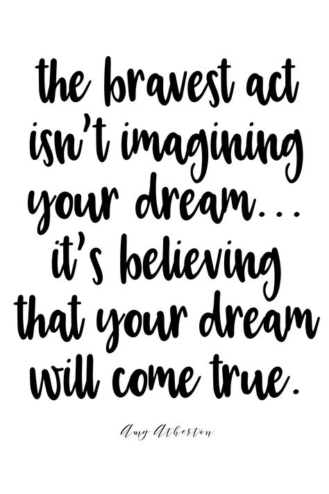 The bravest act isn't imagining your dream... It's believe your dream will come true. @amybakeshealthy If You Build It They Will Come, Dream Come True Quotes, Dreams Come True Quotes, Alpha Waves, Castle Building, Inpirational Quotes, Articles Of Faith, Sweet Quotes, Phone Call