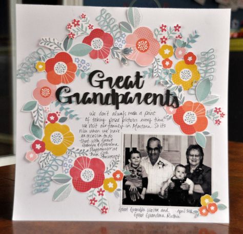 Great Grandparents - Scrapbook.com Scrapbook Ideas Grandparents, Scrapbook Ideas For Grandparents, Scrapbook Grandparents, Tracker Ideas, Bullet Journal Mood Tracker Ideas, Great Grandparents, Handmade Project, Diary Decoration, Kids Scrapbook