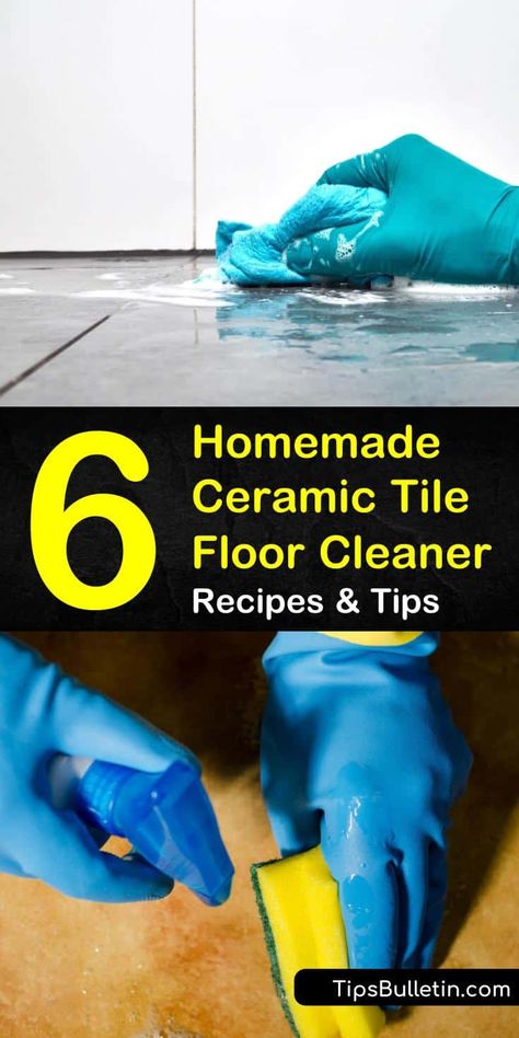 Ceramic Tile Cleaner, Floor Cleaner Recipes, Homemade Floor Cleaners, Tile Floor Cleaner, Ceramic Tile Floor, Cleaning Ceramic Tiles, Floor Cleaning Solution, Natural Cleaning Solutions, Cleaning Tile Floors