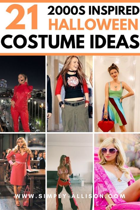 Who would have thought Y2K was coming back. Thow it back to the early 2000s with these looks #halloweencostumeideas 2000 Costume Ideas, 2000s Costume Ideas, Early 2000s Fashion Outfits Party, Early 2000s Halloween, Early 2000s Halloween Costumes, 2000s Halloween Costume Ideas, Early 2000s Party Outfits, 2000s Party Outfits, 2000s Costume