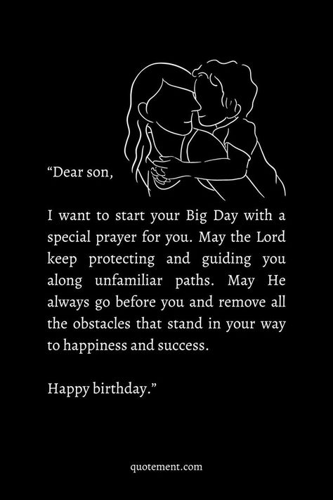 If you were googling birthday prayers to my son and you couldn't find anything spectacular, check out my list for some cool ideas. Birthday Prayer For Son, Birthday Scripture, Birthday Boy Quotes, Prayer For Your Son, Quotes For Your Son, Happy Birthday Prayer, Birthday Prayer For Me, Message To My Son, Prayer For Son