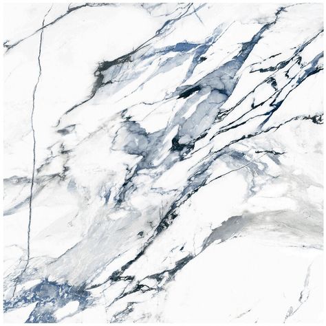 Ivy Hill Tile Calacatta Azul Matte 23.62" x 23.62" Porcelain Marble Look Wall & Floor Tile | Wayfair Countertops With Blue Veins, Blue Marble Tile, Blue Veins, Navy Blue Bathrooms, Stone Ceramic, Polished Porcelain Tiles, Marble Ceramics, Ivy Hill Tile, Bathroom Shower Tile