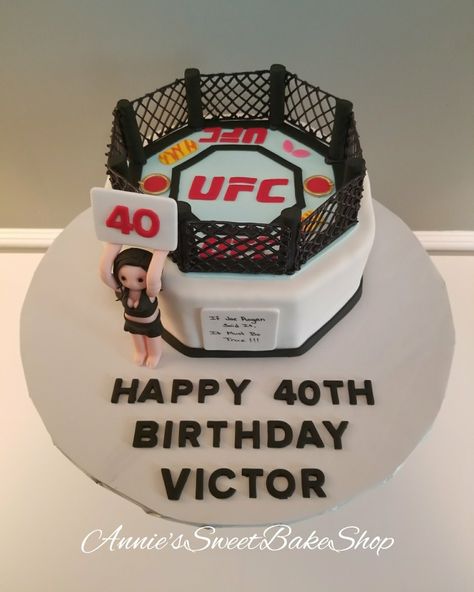 Ufc Themed Cake, Ufc Themed Birthday Party, Ufc Themed Party, Ufc Cake Ideas, Ufc Cake, Ufc Party, Eyeliner Styles, Happy 40th Birthday, Family Birthday