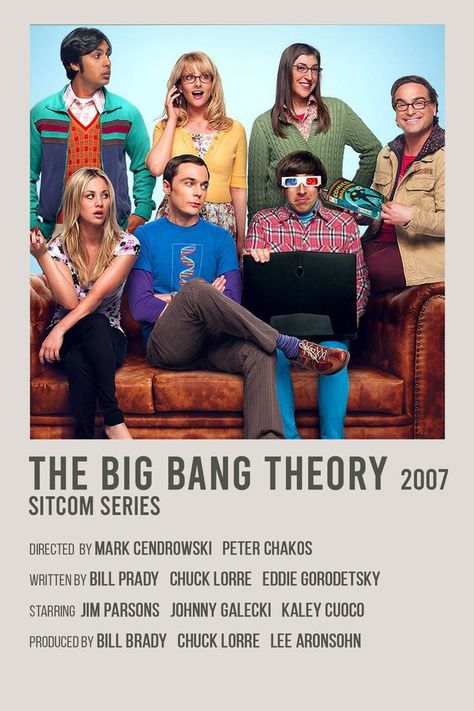 minimal polaroid series poster for the big bang theory Big Bang Theories, Big Bang Theory Series, Big Bang Theory Funny, Chuck Lorre, The Bigbang Theory, Johnny Galecki, Movie Card, Series Poster, Polaroid Poster