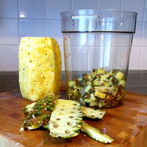 Fermentation Station, Pineapple Vinegar, Preserving Fruit, Vegetable Scraps, Homemade Pantry, Fruit Preserves, Fruit Peel, Mother Earth News, Just Cooking