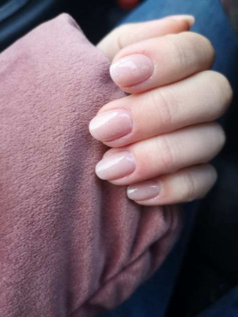 Pink Sparkle Nails, Nails Nude, Sparkle Nails, Pink Sparkle, Nude Pink, Nail Ideas, Nail Inspo, Real Weddings, Gel Nails