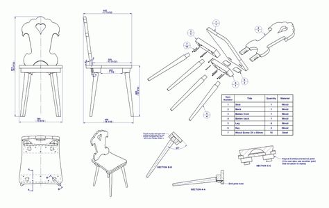 Assembly Instructions Design, Prop Modeling, Nubian Style, Folk Furniture, Assembled Furniture, Assembly Drawing, Furniture Details Drawing, Technical Architecture, Surrealism Drawing