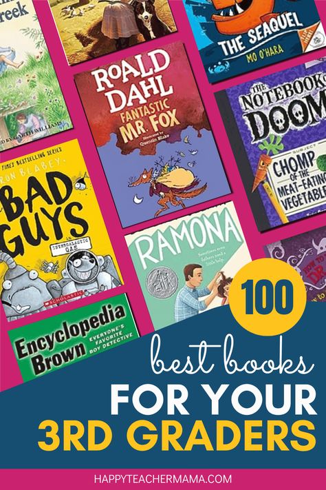 If you have been looking for the ultimate guide of the 100 best chapter books for 3rd graders, then this is it! Discover funny books, wholesome books, and just all-around good books on this reading list. From current top sellers to classic books you read as a child, even your hesitant readers will NOT be disappointed. These are perfect for read alouds and your classroom library. 3rd Grade Chapter Books, Books For 3rd Graders, Wholesome Books, Third Grade Books, 3rd Grade Books, How To Dr, 100 Best Books, Funny Books, Boxcar Children