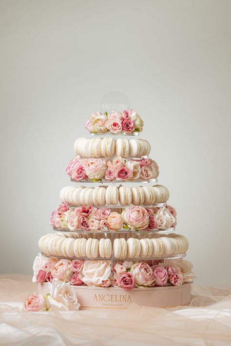 Pistachio Raspberry, Dessert Tower, Lemon Pistachio, Rose And Vanilla, Angelina Paris, Wedding Macarons, The Dubai Mall, Macaron Tower, Macaron Cake