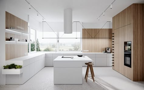 50 Lovely L-Shaped Kitchen Designs & Tips You Can Use From Them Kitchen Island Designs With Seating, Modern L Shaped Kitchens, L Shape Kitchen Design, L Shape Kitchen Layout, Modern Kitchen Island Design, L Shaped Kitchen Designs, Kitchen Design With Island, Modern Kitchen Island, L Shaped Kitchen