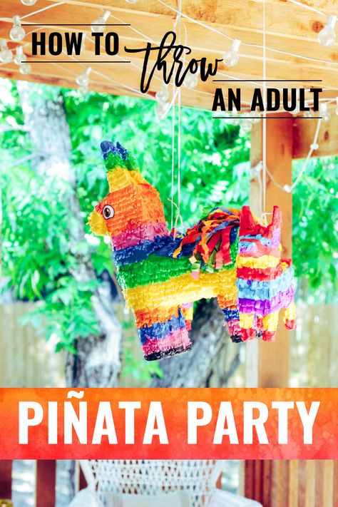 Fiesta Themed 40th Birthday Party, Pinatas For Adults, Mexican Fiesta Games For Adults, Pinata For Adults Ideas, Piñatas For Adults, Pinata Party Decorations, Mexican Theme Party Games For Adults, Taco Party Games For Adults, Bachelorette Pinata Fillers