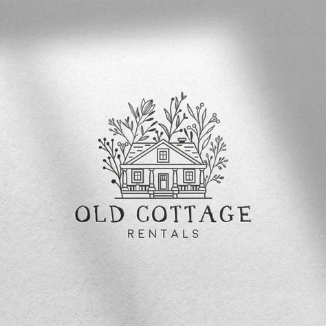 I will design a vintage minimalist logo Cottage Logo, Eco Logo Design, Logo House, Typographic Logo Design, Rooms Design, T Shirt Logo Design, Elegant Logo Design, Shirt Logo Design, Tea Rooms