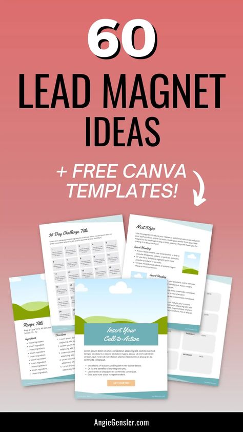 Are you struggling to come up with lead magnet ideas to grow your email list? Check out this blog post for 60 amazing lead magnet ideas that will attract and engage your audience. Plus, you can download free lead magnet templates!