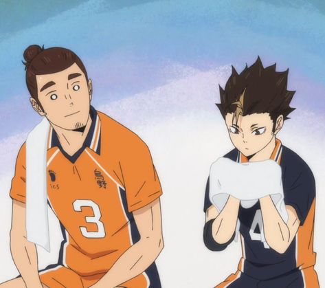 Haikyuu Asahi, Haikyuu Quotes, Asahi X Nishinoya, Haikyuu Screencaps, Karasuno And Nekoma, Haikyu Anime, Chill Art, Us Core, Haikyuu Icons