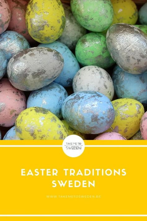 Swedish Easter traditions Swedish Easter, Flower Crown Tutorial, Easter Buffet, Learn Swedish, Maundy Thursday, Swedish Traditions, Holy Saturday, Easter Monday, Coloured Feathers