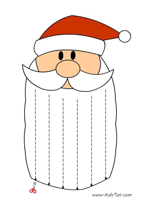 Cut Santas Beard Preschool Free, Christmas Scissor Practice, Preschool Santa Activities, Scissors Practice Preschool, Santa Crafts For Preschoolers, Santa Activities For Toddlers, Santa Activities Preschool, Santa Preschool Crafts, Santa Face Template Free Printable