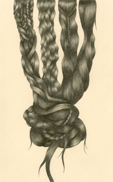 Juxtapoz Magazine Gallery Braid Art, Stella Lee, Surreal Drawings, High School Portraits, How To Draw Braids, Hair References, Hair Illustration, Underground Art, Hair Drawing