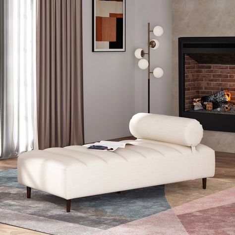 Nfusion Upholstered Chaise Lounge & Reviews | Wayfair Chaise Lounge Indoor, Modern Chaise Lounge, Upholstered Chaise Lounge, Upholstered Chaise, Chaise Lounges, Living Room Furniture Chairs, Bolster Pillow, Chaise Lounge Chair, Clean Modern