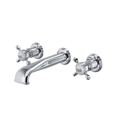 Perrin And Rowe, Bathroom Faucets Chrome, Wall Mount Faucet Bathroom, Roman Tub Faucets, Vessel Faucets, Waterfall Faucet, Wall Mount Faucet, Tub Filler, Faucet Handles