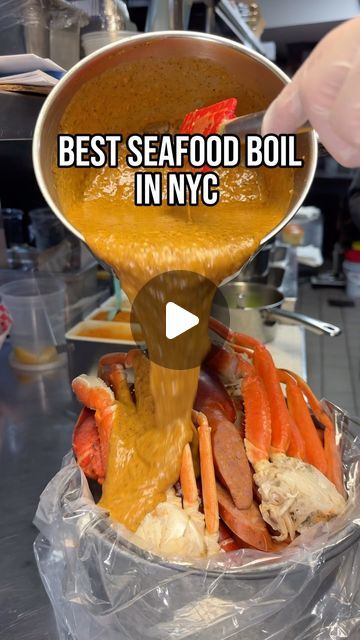 This seafood boil is absolutely unreal

📍Aqua Boil (Manhattan, NYC)

#seafood #shrimp #crab #lobster #macncheese #food #foodie #sausag... | Instagram Seafood Boil Videos, Seafood Boil Table, Crab Boil Recipe, Boil Seafood, Shrimp Boil Recipe, New York Eats, Seafood Shrimp, Seafood Boil Recipes, Crab Stuffed Shrimp