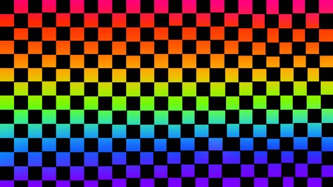 I used this in my "Lil Kandi Raver" animation meme (On youtube!! My first ever animation meme!!) and I figured y'all could use it too. No need to credit me if you use it, it's pretty bland and has some mistakes in it. Rainbow Youtube Banner, Scenecore Wallpaper Desktop, Rainbow Checkered Wallpaper, Scene Wallpaper Desktop, Scenecore Banner, Carrd Background, Scenecore Background, Scene Pfps, Scenecore Wallpaper